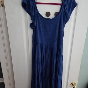 Torrid Super Soft Flutter Sleeve Smocked Skater Dress- 2x